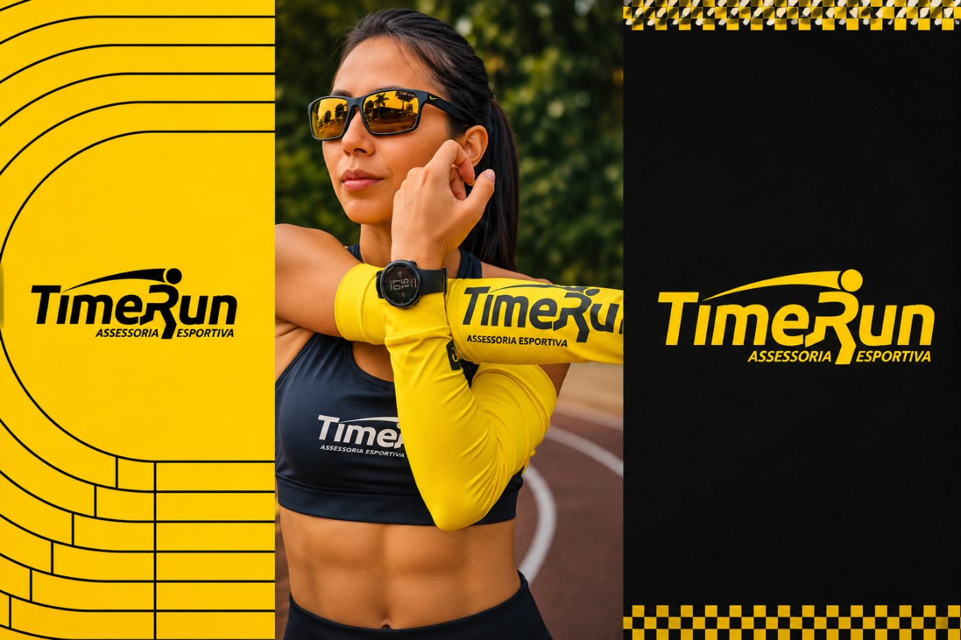 Atleta TimeRun com o kit oficial